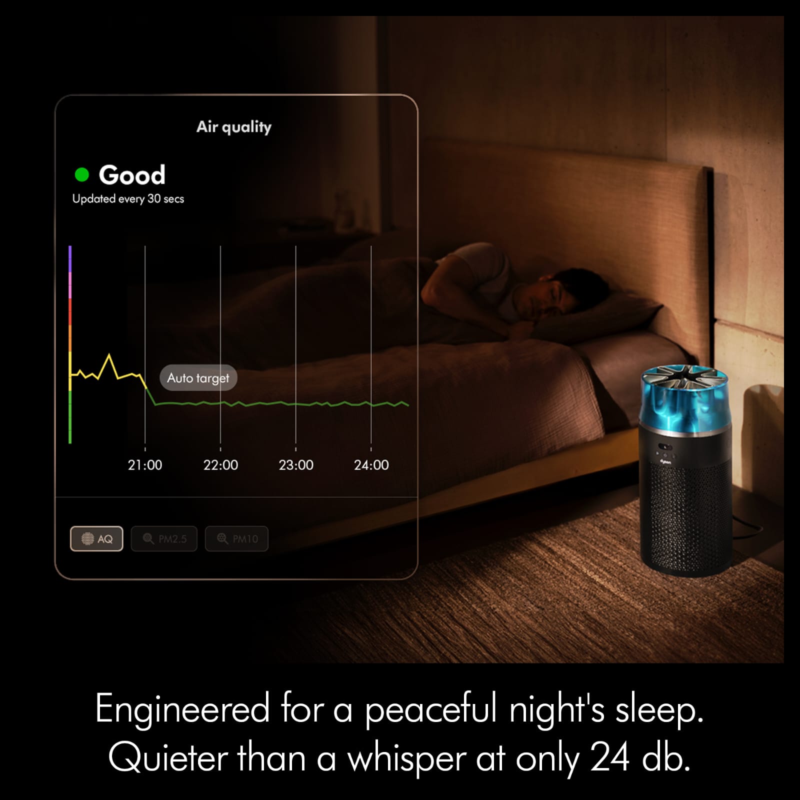 DYSON - AIR PURIFIER - HUSHJET COMPACT BLK/T