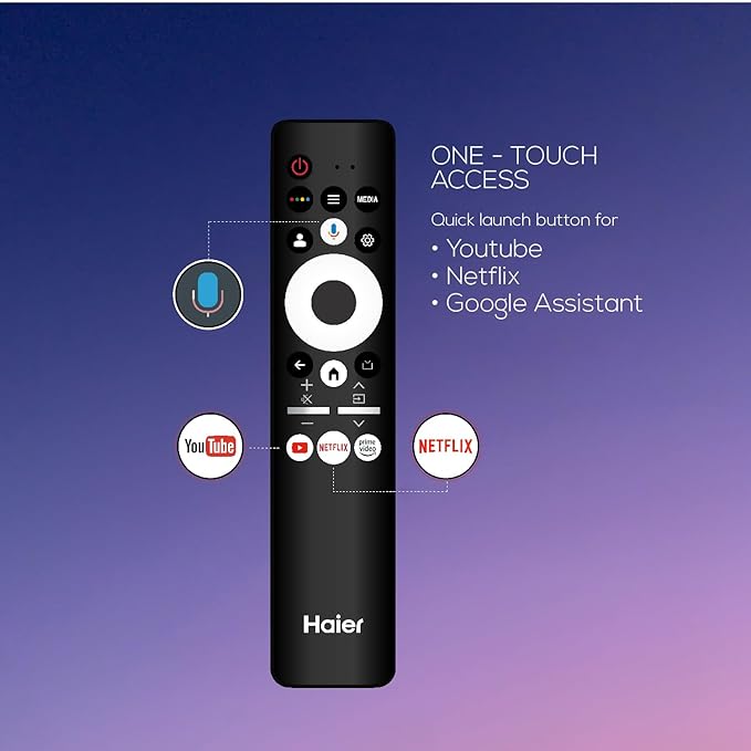 HAIER LED TV 55P7GT-P 4K (HQLED) Smart Google TV 140cm(55) With Hands Free Voice Control